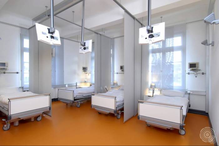 krankenhauser senso produziert elastische gussboden die bree